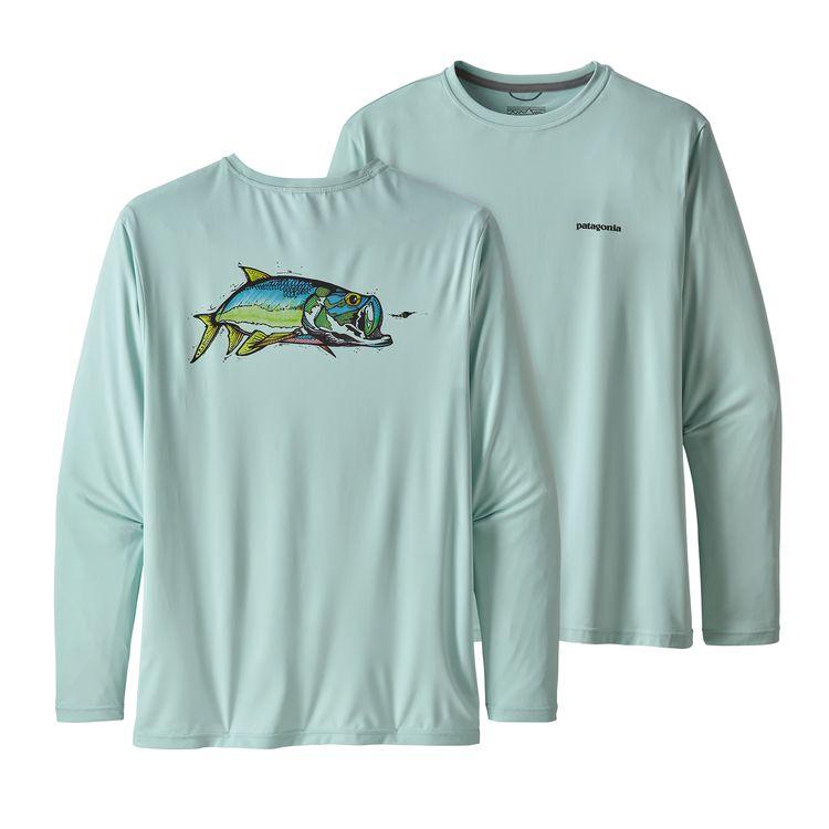 Patagonia Men's Long-Sleeved Capilene® Cool Daily Fish Graphic Shirt