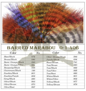 Barred Marabou - Olive / White