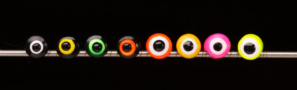 Double Pupil Lead Eyes - Large - Black w/ Chartreuse and Black