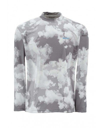 Simms Solarflex Crewneck Grey Cloud Camo - Large