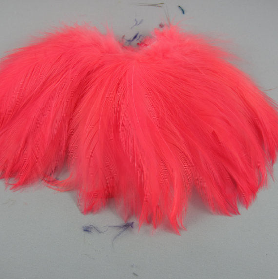 Neck Hackle Strung - Shrimp Pink