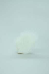 Hareline Deer Belly Hair White