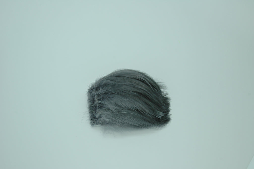 Neck Hackle Strung - Pearl grey