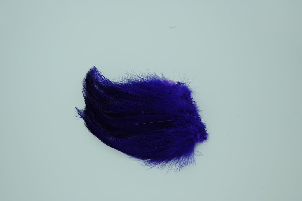 Neck Hackle Strung - Purple