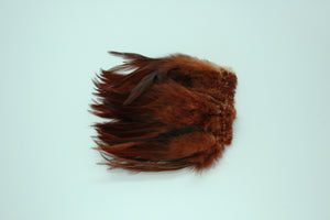 Strung Rooster Saddles Long - Natural Brown