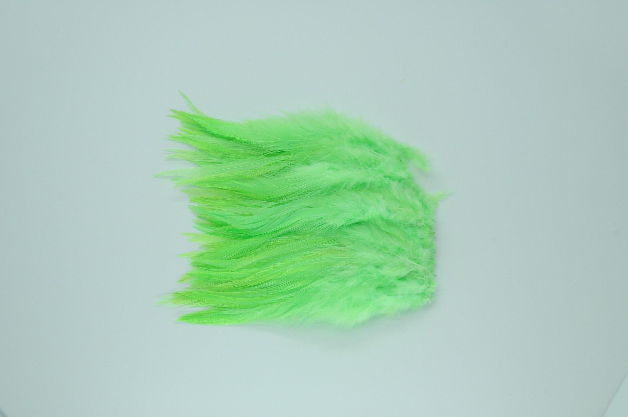 Strung Rooster Saddles Long - Chartreuse