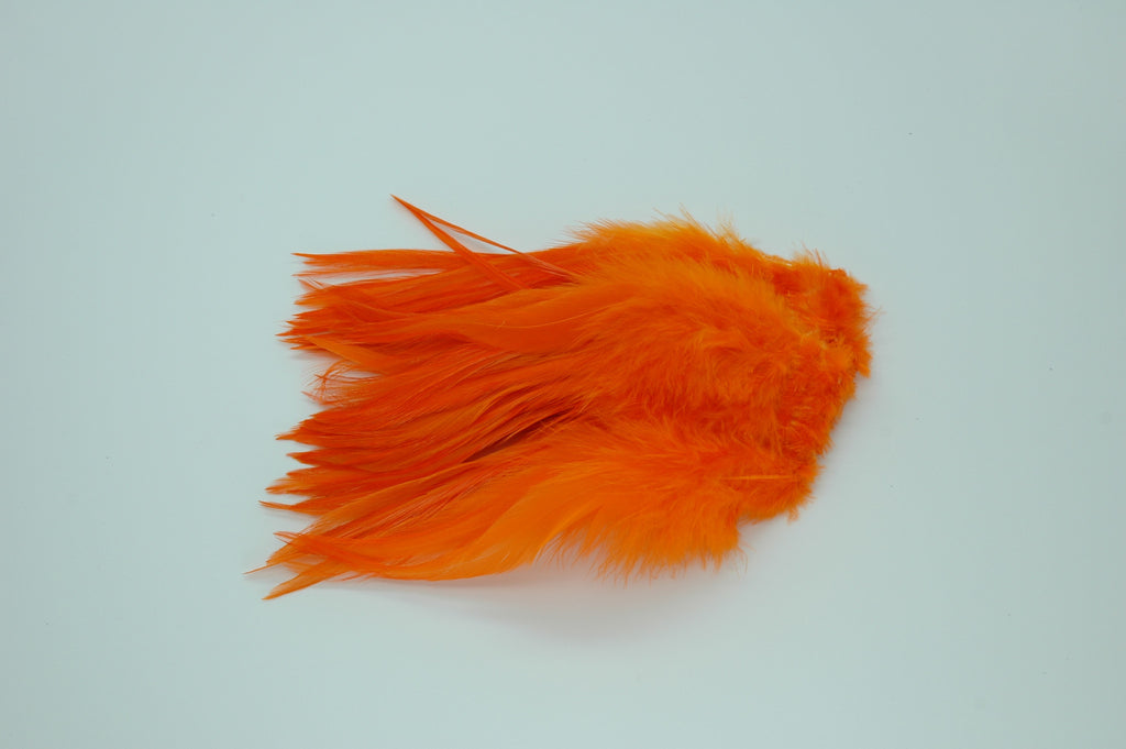 Strung Rooster Saddles Long - Orange