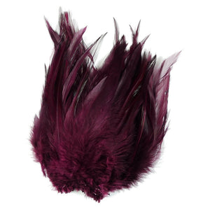 Neck Hackle Strung - Wine